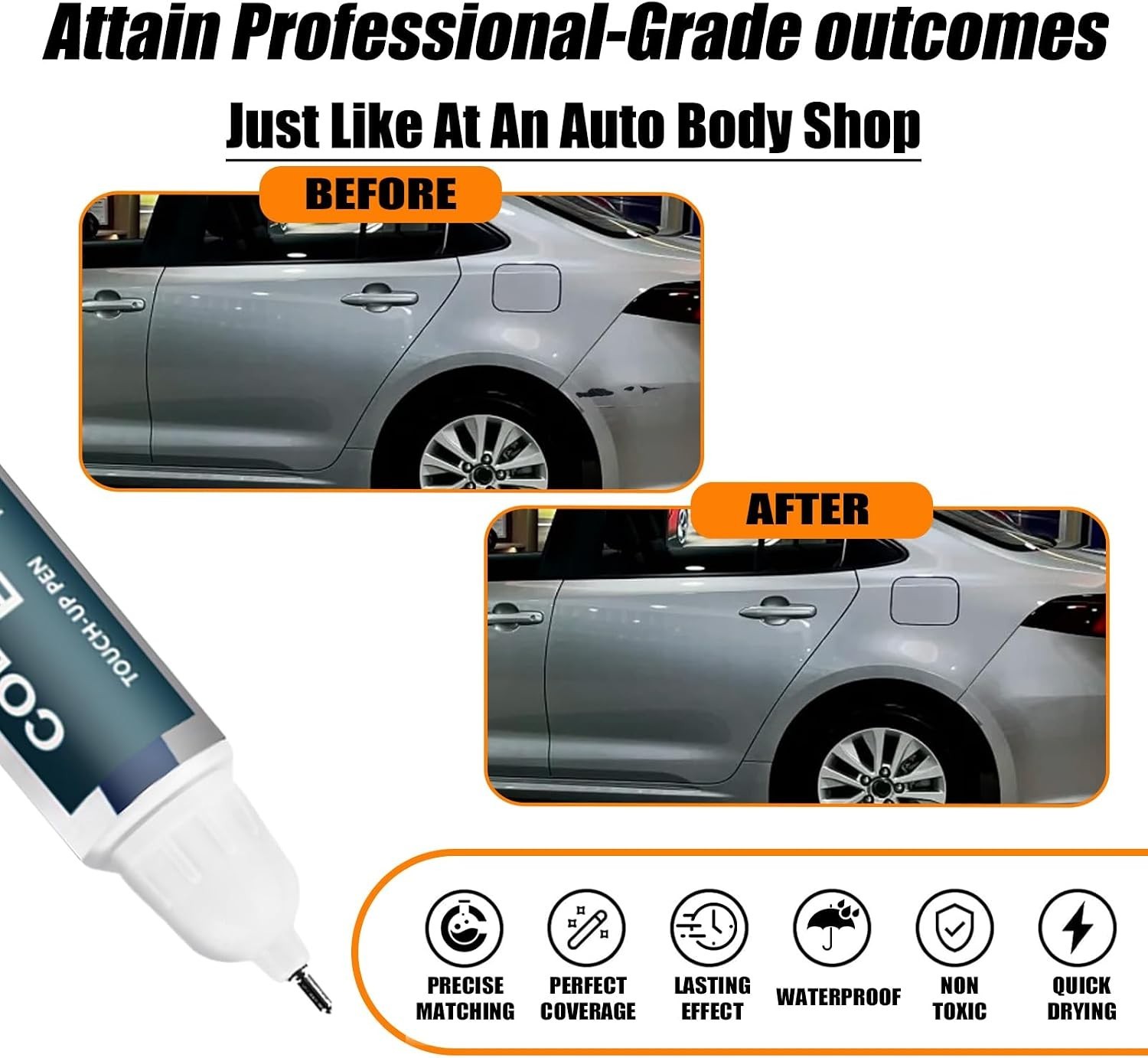 1F7 Toyota Touch Up Paint for Classic Silver – Fade and Rust Resistant Solution