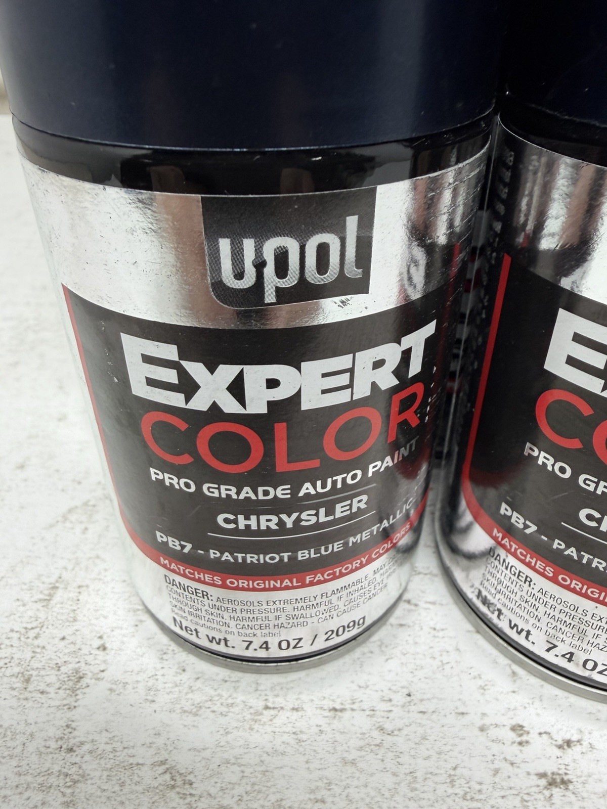 Upol 7.4oz Chrysler Pro Grade Auto Paint pb7- patriot blue UPFC700 5 pack