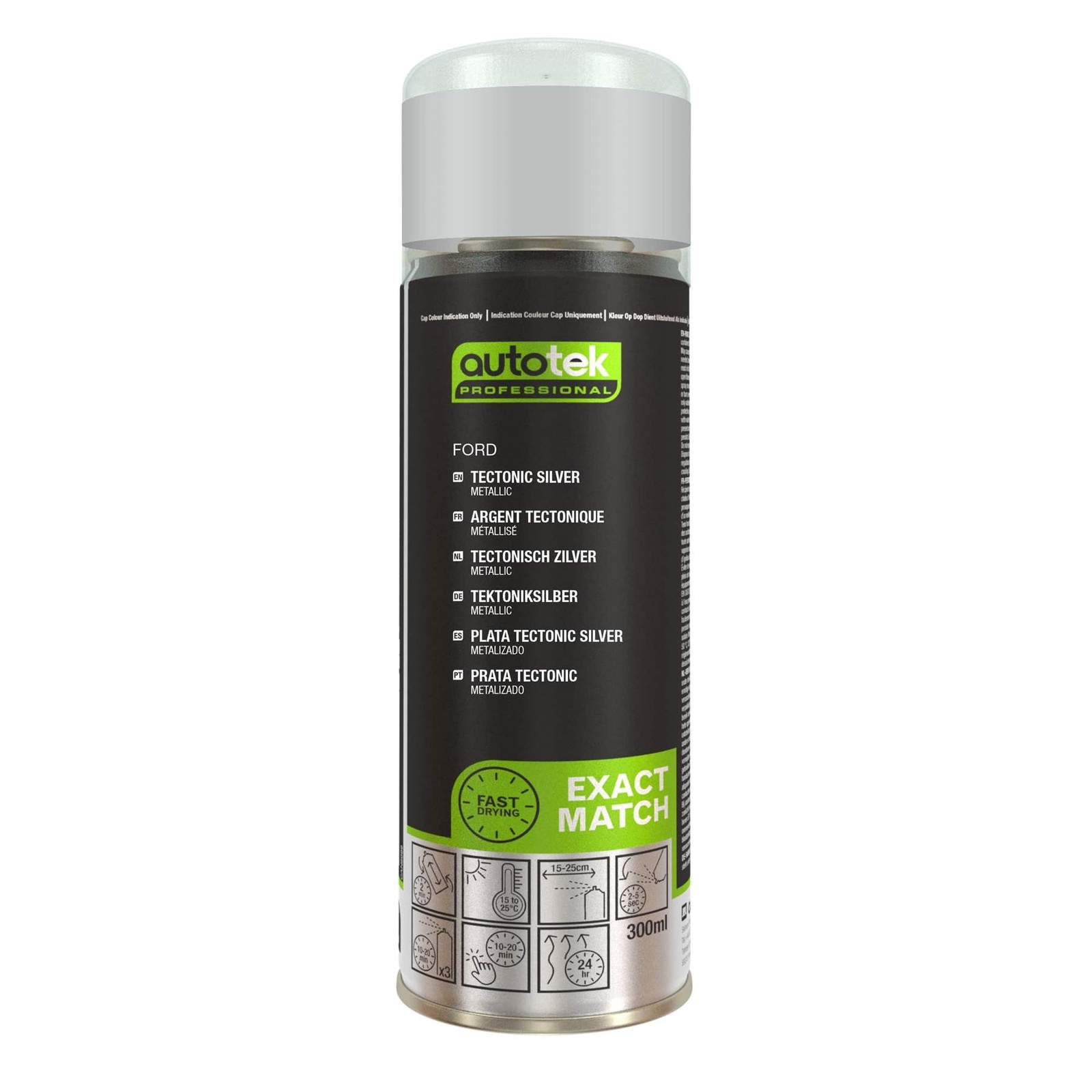 Autotek Ford Tectonic Silver Automotive Fast Drying Aerosol Spray Paint 10.14oz