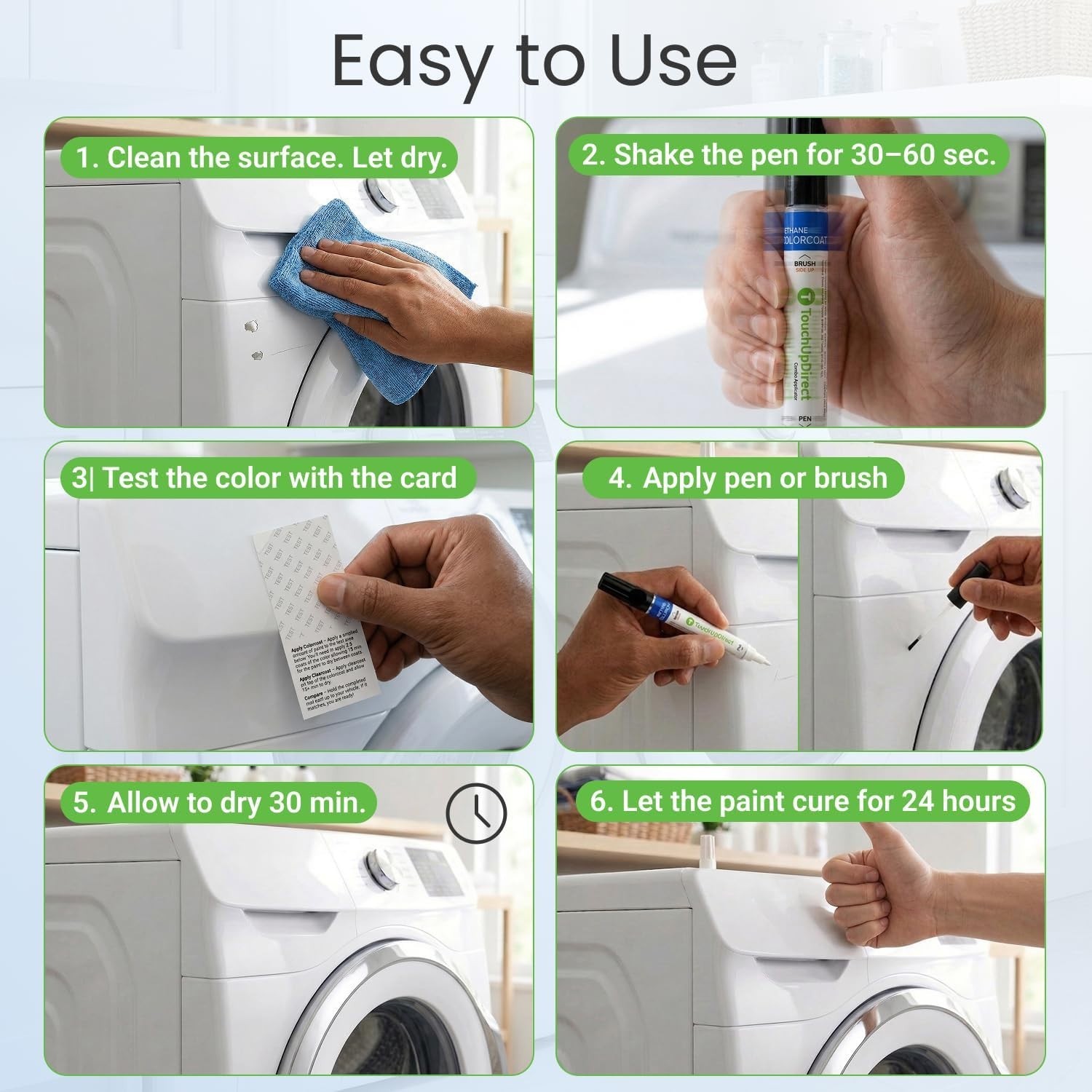 Fast Drying General Electric White Appliance Touch Up Paint – 0.35oz Can