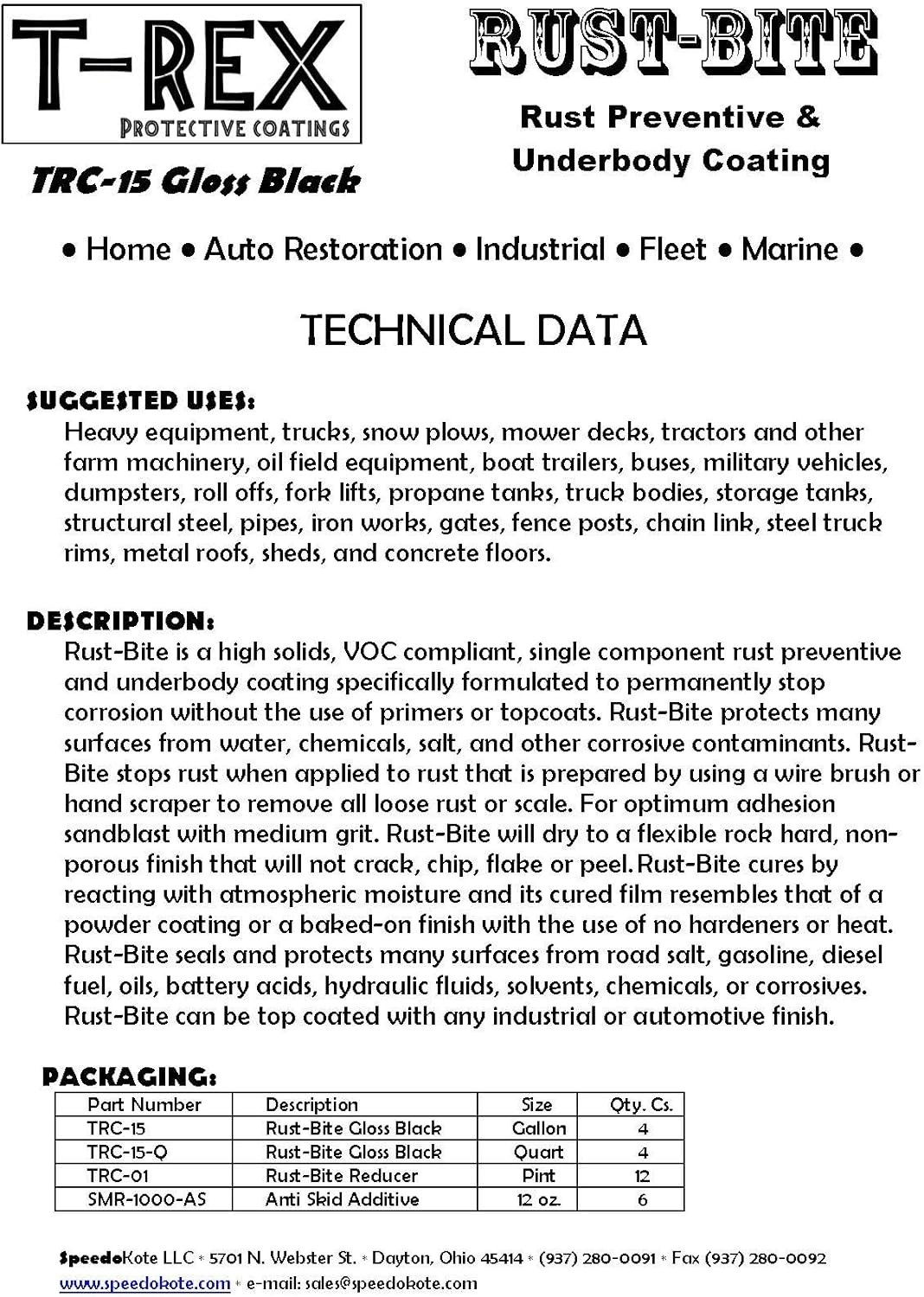 Rust-BITE Quart Underbody Coating – Water-Resistant & Easy Apply for Outdoors