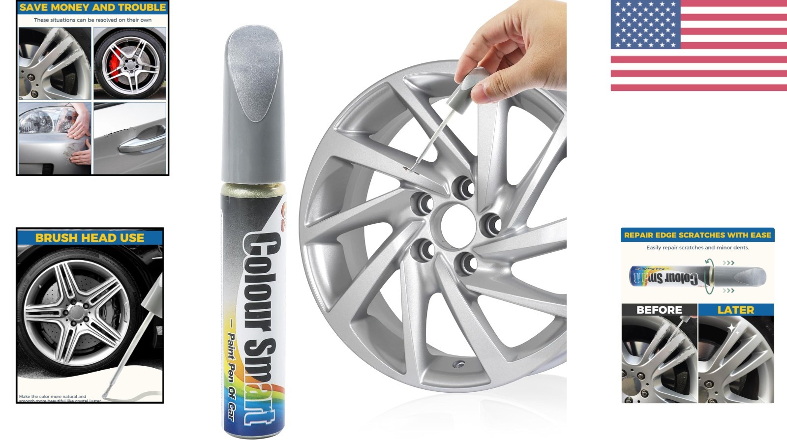 Rust-Resistant Touch-Up Paint for Cars – Gloss Finish Scratch Repair Solution